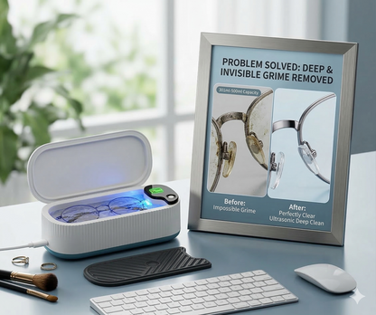 SonicPro™ 3-in-1 Ultrasonic Jewelry & Eyewear Cleaner